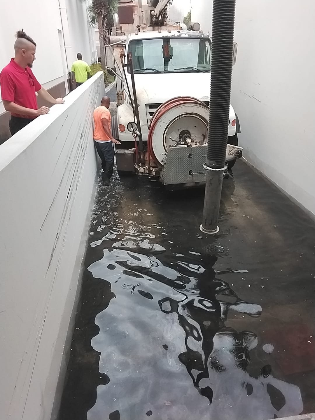 Parking-lot flood mitigation